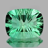 Natural ConCave Cut AAA Paraiba Green Blue Fluorite