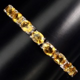 Natural Top Rich Yellow Citrine 94.85 Ct Bracelet
