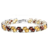 NATURAL MULTI COLOR CITRINE & GARNET Bracelet