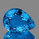 Natural Magnificent AAA Swiss Blue Topaz 25x19 MM - FL