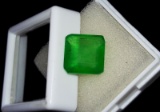 Natural Asher Cut Emerald 5.95 Ct - Certified