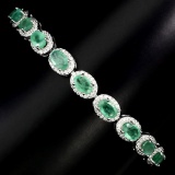 Natural Columbian Emerald Bracelet