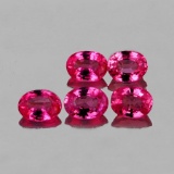 NATURAL HOT PINK BURMA SAPPHIRE 4X3 MM  [VVS]