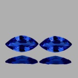 NATURAL DEEP VIOLET BLUE SAPPHIRE PAIR 7.5X4 MM[VVS]