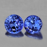 NATURAL AAA CEYLON BLUE SAPPHIRE PAIR - FL