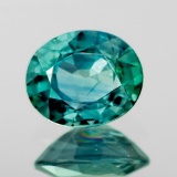 NATURAL GREEN MADAGASCAR SAPPHIRE 6x5 MM