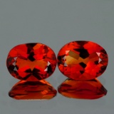 Natural AAA Madeira Orange Citrine Pair 7x5 MM - FL