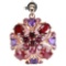 Natural RUBY AMETHYST RHODOLITE GARNET Pendant