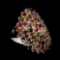 Natural Multi Color Tourmaline Ring