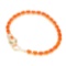 Natural  Orange Fire Ethopian Opal 6x4 MM Bracelet