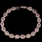 Natural Unheated Pear Pink Tourmaline Bracelet