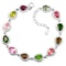 NATURAL MULTI COLOR TOURMALINE BRACELET