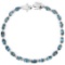 Natural London Blue Topaz 62 Carats Bracelet