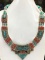 Tibet Natural Stone Tribal Queen Royal Necklace