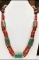 Tibet Natural Stone Tribal Queen Royal Necklace