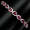 Natural 6x4mm AAA Pink Topaz Bracelet