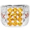 NATURAL AAA ORANGISH YELLOW CITRINE Ring