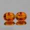 NATURAL CINNAMON ORANGE HESSONITE GARNET PAIR