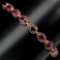 Natural Pink Tourmaline Black Spinel Bracelet