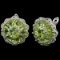 NATURAL AAA APPLE GREEN PERIDOT Earrings