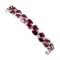 Natural  7x5mm Pink Raspberry Rhodolite Garnet Bracelet