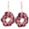 NATURAL PINK RASPBERRY RHODOLITE GARNET Earring