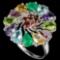 Natural Multi Gemstones Ring