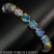 Natural Unheated White Opal Rainbow 94.36  Cts Bracelet