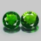 Natural Green Chrome Diopside Pair 3.17 Carats - VS