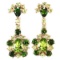 Natural Green Peridot & Chrome Diopside EARRINGS