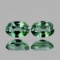 NATURAL CEYLON GREEN SAPPHIRE PAIR 7X5 MM - FL