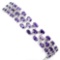 Natural  AAA Intense Purple Amethyst 103 Cts Bracelet