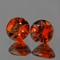 Natural Mandarin Orange Spessartite Garnet Pair 5.50 MM