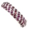 Natural Raspberry Rhodolite Garnet 206.20 Ct Bangle