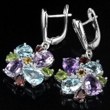 Natural Multi Gemstone EarRing