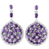 NATURAL AAA PURPLE AMETHYST Earrings