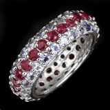 Natural Ruby & Tanzanite Ring