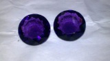 Natural Amethyst Pair 31.95 Carats - VVS