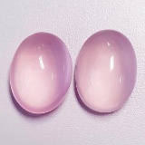 Natural Pastel Pink Rose Quartz Pair 40.88 CT Flawless