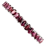 Natural Pink Raspberry Rhodolite Garnet Bangle