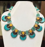 Tibet Hand Made Turquoise  Necklace