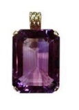 Natural Purple Amethyst Pendant