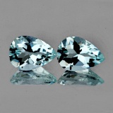 Natural Sky Blue Aquamarine 9x6 MM Pair - Flawless