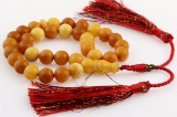 Natural Amber Islamic Prayer 33 Beads Tasbih