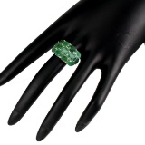 Natural Untreated Green Emerald Ring