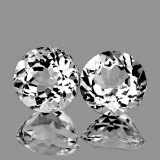 Natural Top Luster White Topaz Pair 12.00 MM -FL