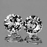 NATURAL WHITE SAPPHIRE PAIR [VVS]