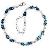 Natural LONDON BLUE TOPAZ Bracelet