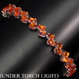 Natural Rich Orange Fire Opal 64.84 Ct Bracelet