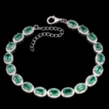 Natural Columbian Emerald Bracelet